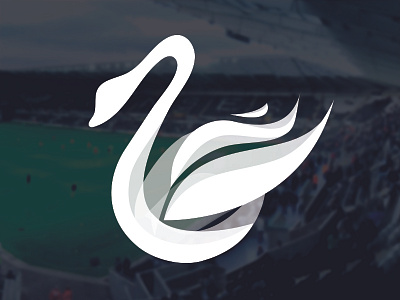 Swansea City - Logo Rebranding clean design flat football logo mockup rebranding soccer sport swan swansea wales