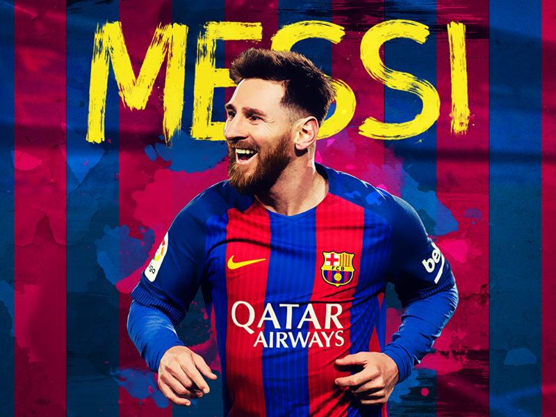 Lionel Messi - Illustration by Nick Baldwin on Dribbble