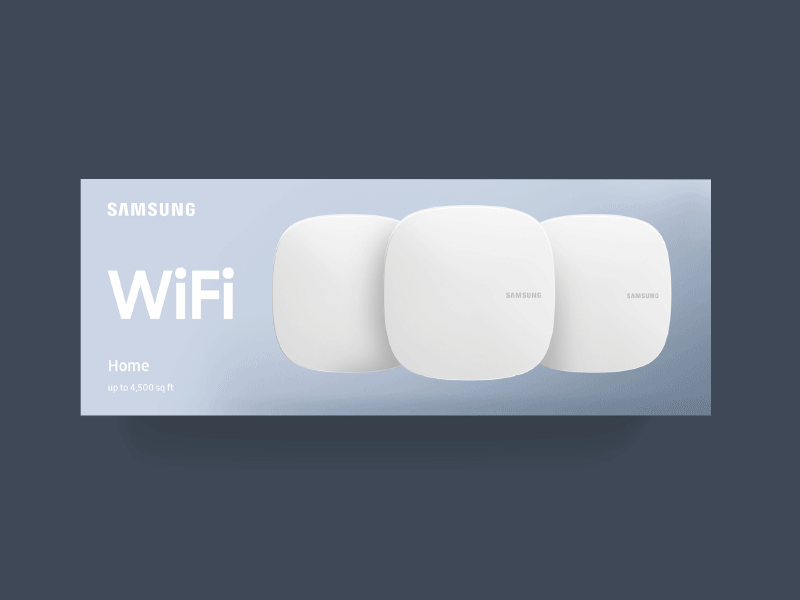 Samsung Wifi Packaging package mockup packagedesign tech unboxing