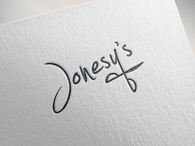 Jonesy's Logo beauty beauty logo branding business card cosmetology letterpress logo stationery