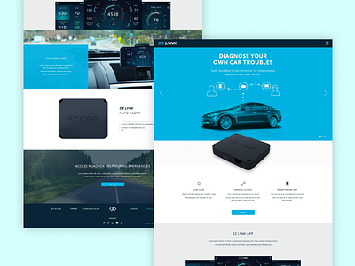 EZ Lynk Website automotive branding ecommerce responsive tech ui vehicle website