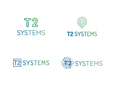 T2 Systems Logo Concepts branding logo options logos parking management sketches solutions