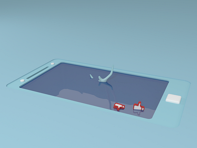 溺水 ｜ Drowning 3d drowning graphic design illustration mobile shimitu 溺水