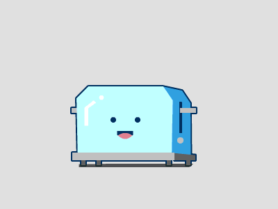 Bread machine animation gif illustration