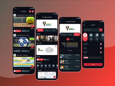 Sports App UI sports app design