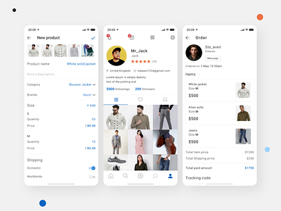 Fashion eCommerce App ecommerce ecommerce business ecommerce design ecommerce shop fashion design