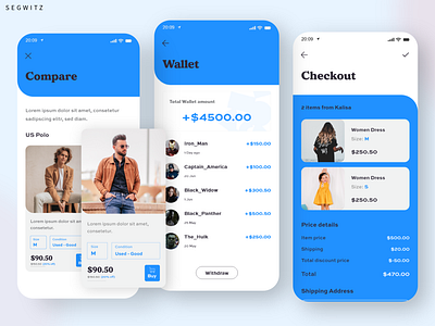 Ecommerce app UI