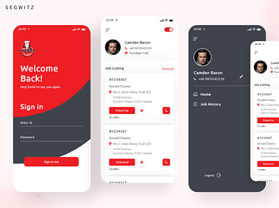 Restaurant app ui app app designs app ui app ui design design designbuild food app food deliver rider food delivery app restaurant app ui rider app rider app ui ui ui design ui tips uiux uiux design