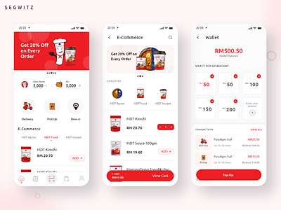 Restaurant app ui