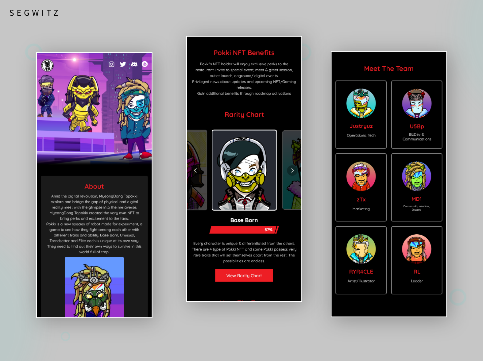 NFT Web ui/ux design by Segwitz on Dribbble