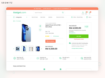 Gadget Store eCommerce ecommerce ecommerce web ui gadget web ui ui ui design web ui website website design