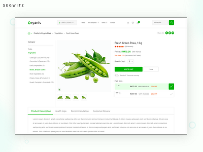 Organic Food eCommerce UI