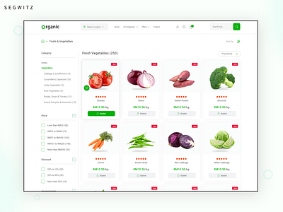 Organic Food eCommerce UI