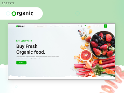 Organic Food eCommerce UI design build organic organic web ui ui design ui designer uiux designer vegetable ui vegetable web ui web design web designer website design