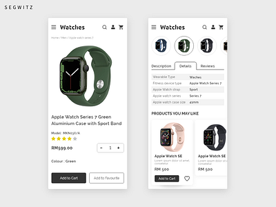 Watch Store eCommerce UI