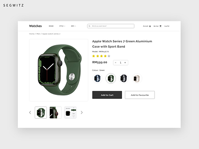 Watch Store eCommerce UI