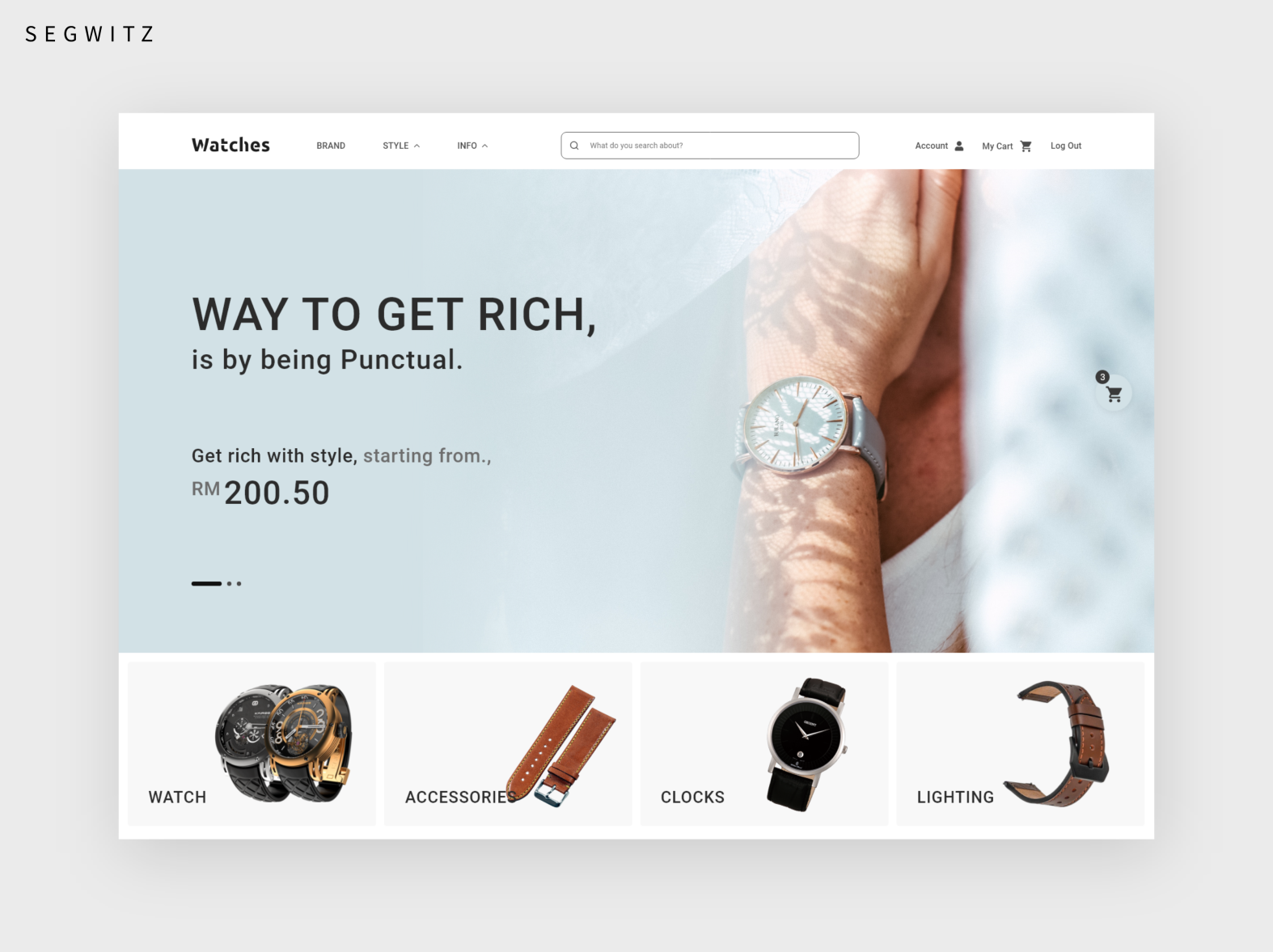 Watch Store eCommerce UI by Segwitz on Dribbble