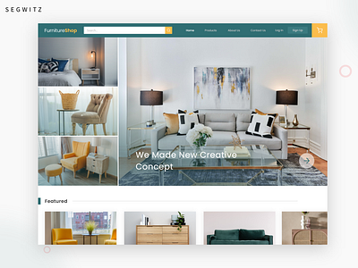 Furniture store ecommerce web ui/ux