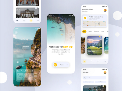 Travel app concept