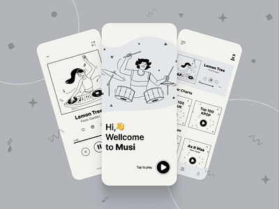 Music App Concept app concept design mobile ui