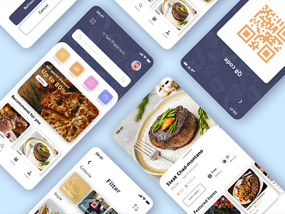 Delivery food to your house app concept design food mobile order ui