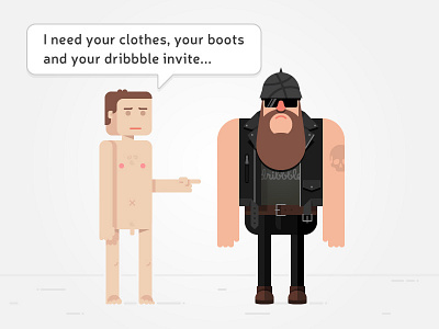 First Shot debut dribbble first shot illustration invitation terminator