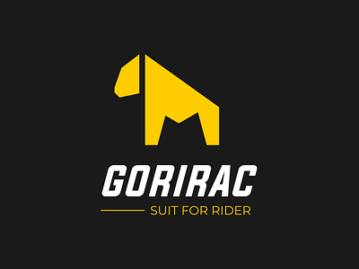 Gorirac Logo Design Concept abstract animal brand design brand identity branding clean corporate design flat flat design gorilla logo logo design motorcycle nature racing rider simple suit vector