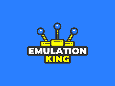 Joystick Logo Design Concept for Emulation King