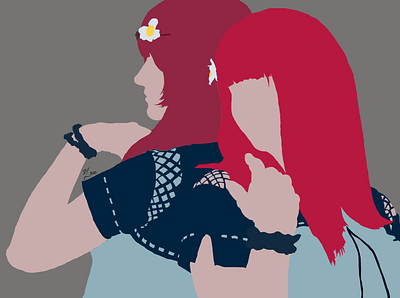 Devola and Popola from Nier: Automata (Basic) art automata basic digitalart neir popola simple