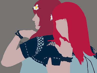 Devola and Popola from Nier: Automata (Basic) art automata basic digitalart neir popola simple