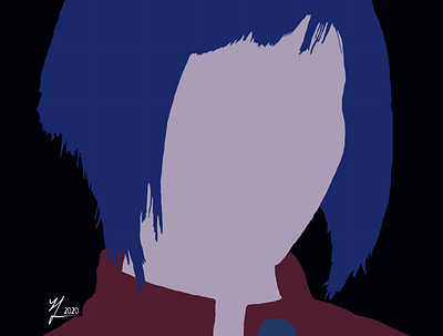 Major Kusanagi from Ghost in the Shell (Basic) basic digitalart ghost ghost in the shell in kusanagi major shell simple the