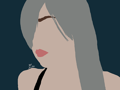 A2 from Nier: Automata (Basic) a2 automata basic digitalart nier simple