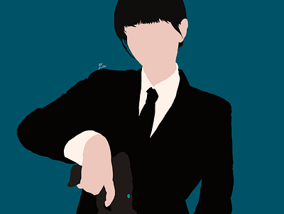 Kunizuka Yayoi from Psycho Pass (Basic) animeart art basic digitalart portrait simple