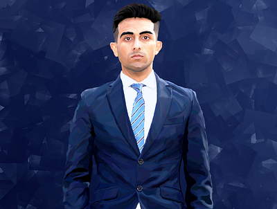 #15 Cloth Practice 4 4 53 ali art cloth digitalart gift gimp malik portrait practice realism saad sheryar suit tie