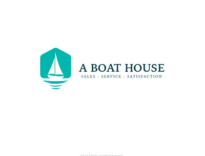 Boat House Modern Logo! app blue boat branding design graphic design illustration logo sea typography ui ux vector