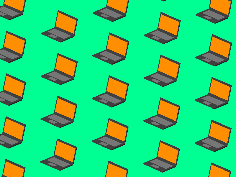 Laptops 3d animation blender gif isometric lo poly loop lopoly low poly motion design