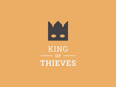 King Of Thieves branding crown king logo mark mask thief