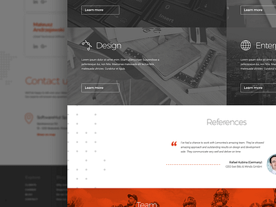 New homepage sneak peek quote ui web web design website