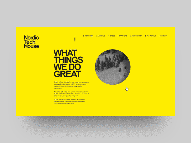 Nordic Tech House — Motion Prototype after effects animation clean interaction loop minimal motion motion design transition web webdesign website