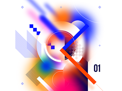 xd//01 abstract adobe xd colors geometric gradients illustration poster typography vector