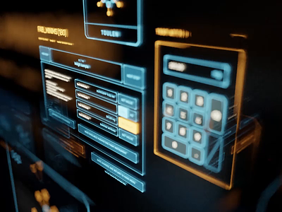 Holo4Labs — Parameters 3d animation blender bokeh futuristic hololens icons illustration interface lab render sci fi ui uiux uxui vector visual design