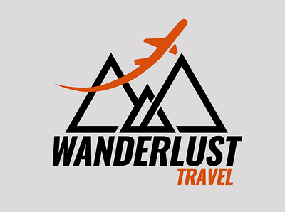 Branding works ( Wanderlust Travel ) brad branding design logo