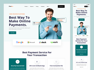 Finance Web Design banking banking landing page banking website bitcoin crypto finance finance web finance website fintech fintech web design homepage payment trend2022 trendy ui ux web design web page webdesign website