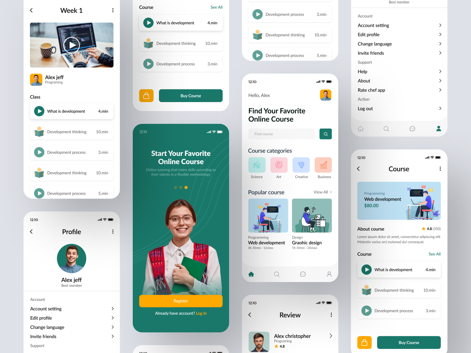 Online Course Application by Tariqul islam on Dribbble