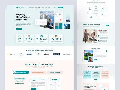 Payquad - Property website redesign agency building business home page landing page landing page redesign payquad property property management property redesign property website real estate agency real estate website realestate redesign ui design uitariqul uiux website website redesgin