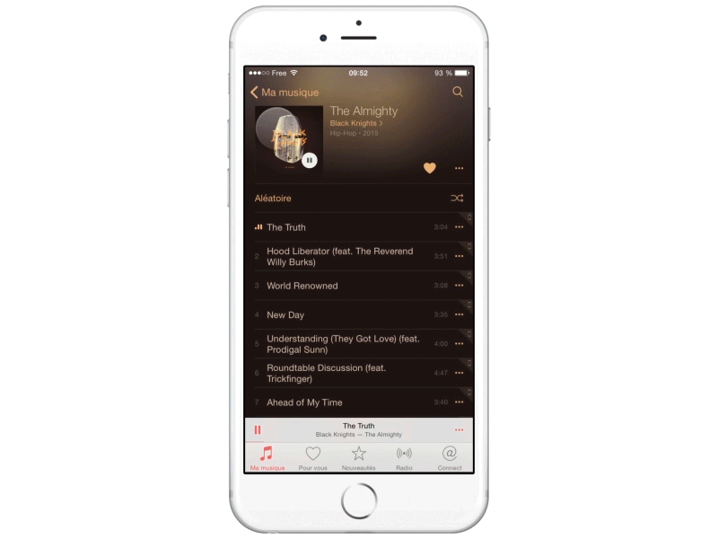 Apple Music music apple framerjs gif animation iphone mobile app ux ui