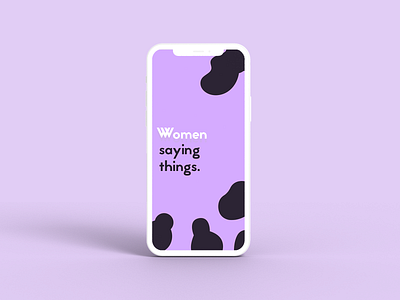 Women saying things App branding design app illustration splashpage ui uidesign uiux