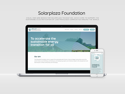 Solarplaza Foundation Visual and Web design branding design graphics logo ui uiux web