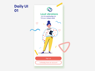 Sign up page Design for mobile dailyui mobile mobile app signup signupform signuppage ui ui design ux