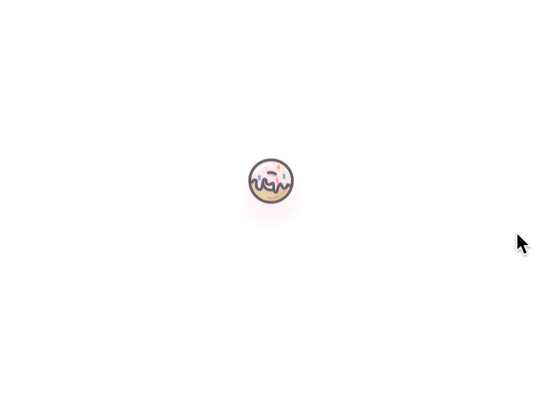 Donut Bot animation css donut floating icon illustration keyframes